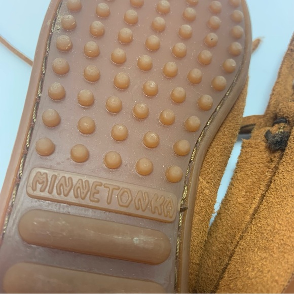 MINNETONKA flat shoes leather upper size 11 - Picture 5 of 9